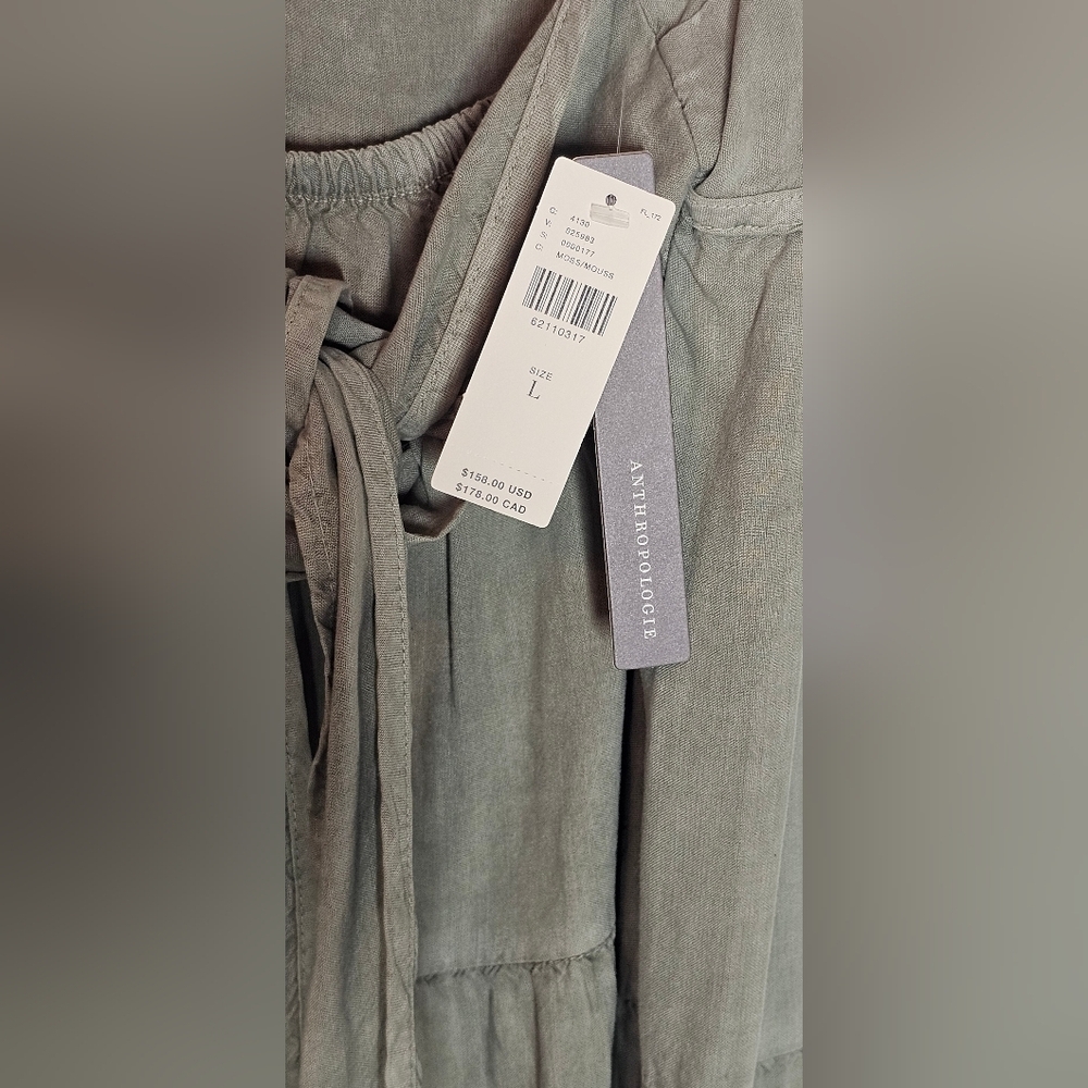 Anthropologie Cloth & Stone Tiered Maxi Dress NWT Size Large - Picture 11 of 16
